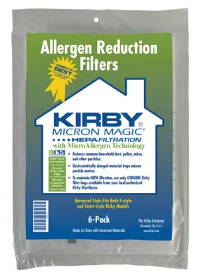 KIRBY Universal Fit HEPA Bags 6pk