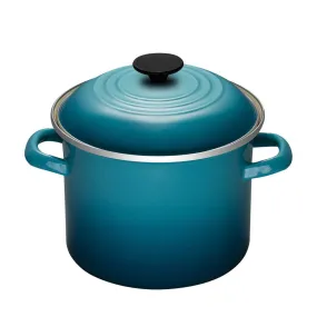 Le Creuset Enamel on Steel Stockpot, 6-Quart, Caribbean