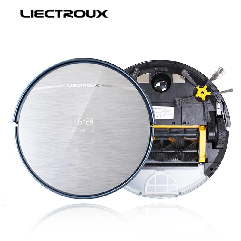 LIECTROUX X5S Robotic Vacuum Cleaner WIFI APP Control,Gyroscope Navigation,Intelligent Mapping Planned Wet and Dry Cleaning