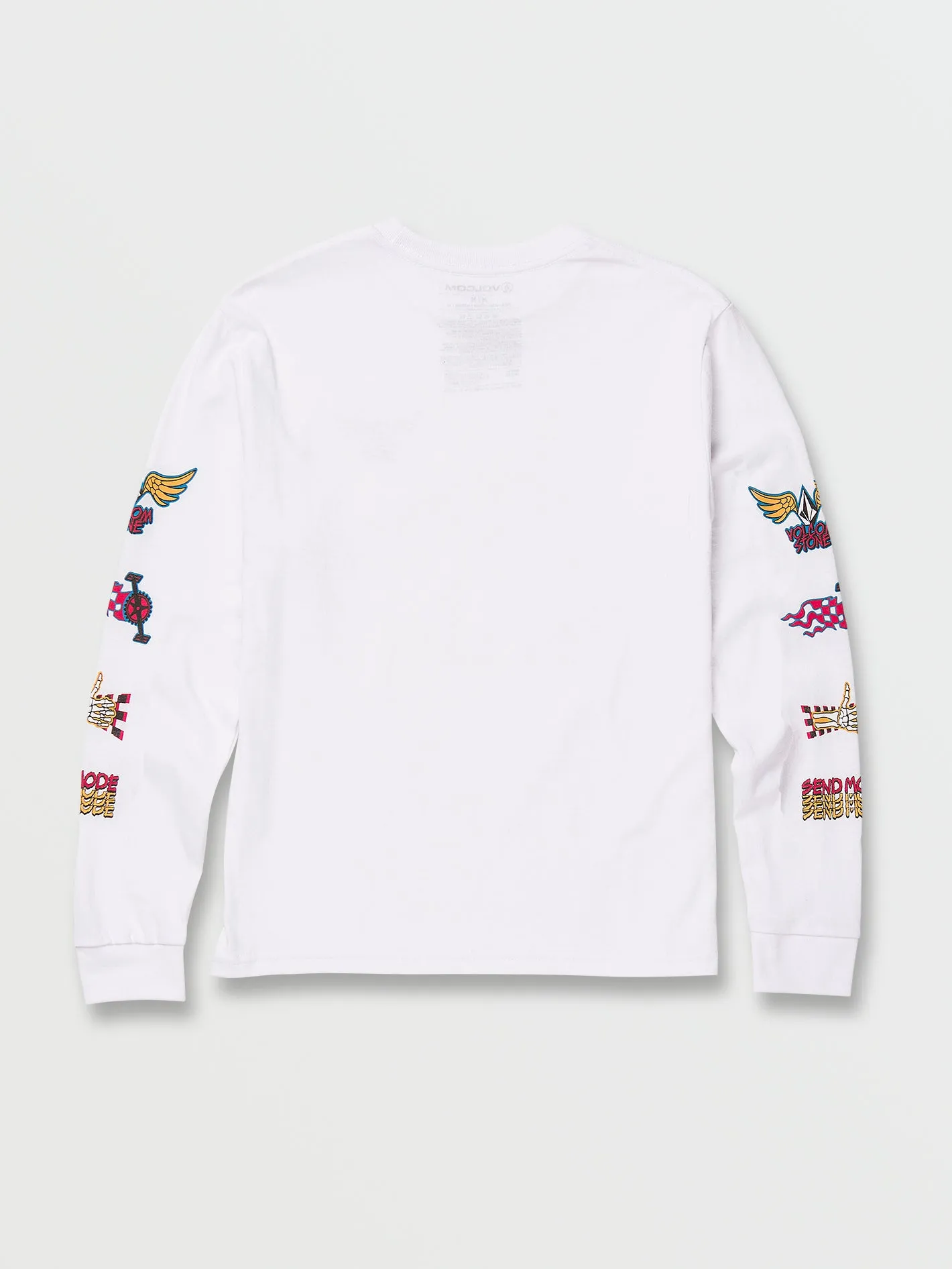 Little Boys Caiden Long Sleeve Tee - White