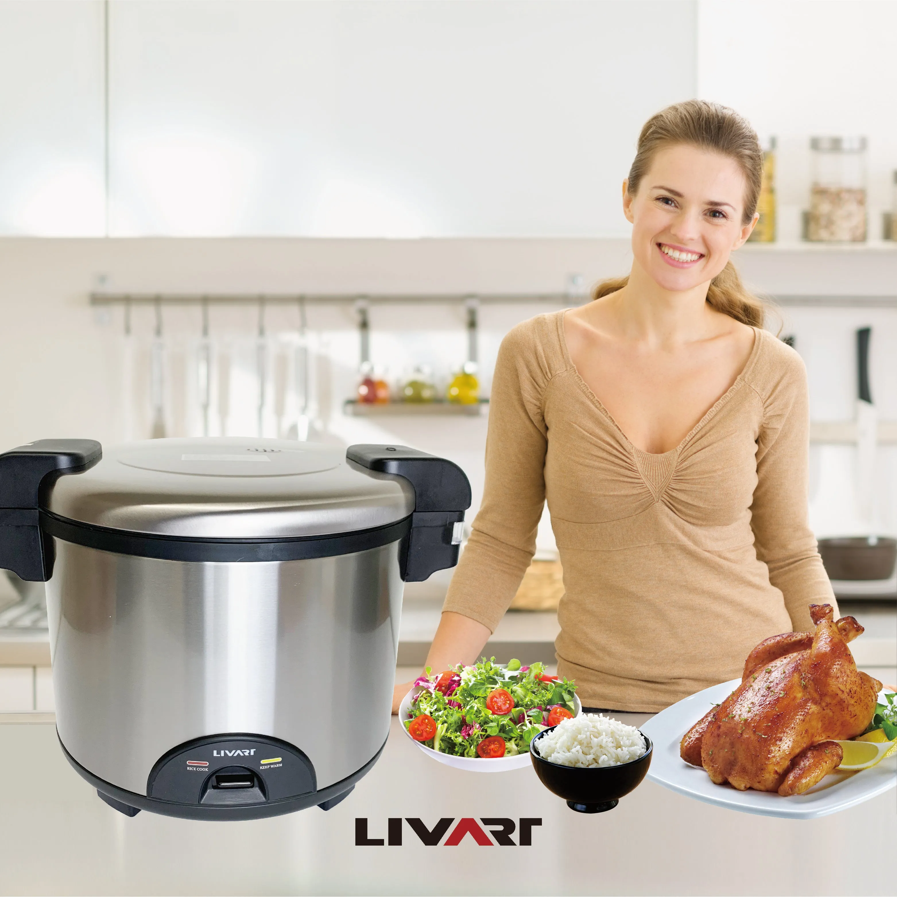 Livart Commercial 30 Cup Rice Cooker