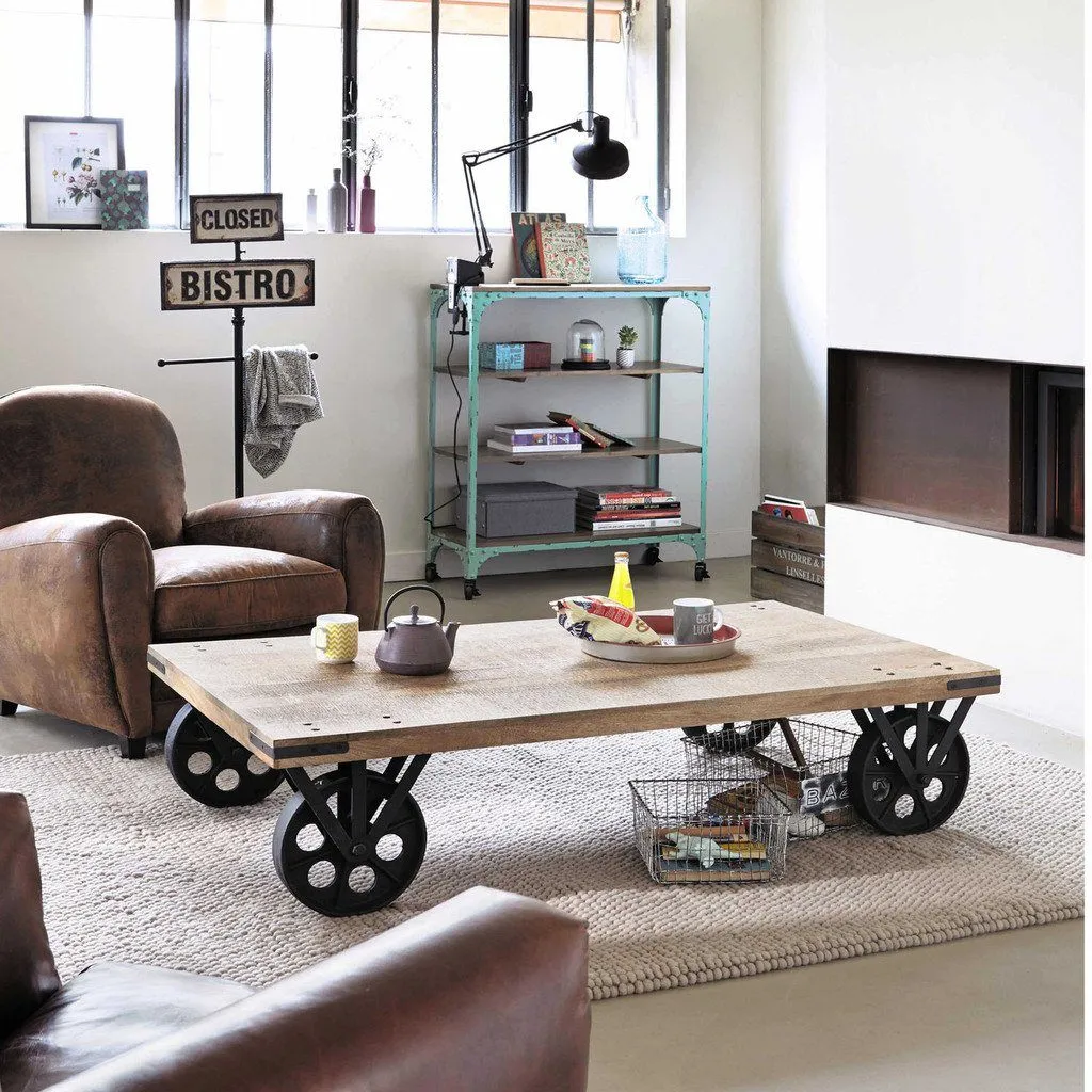 Lycia Coffee Table With Wheels