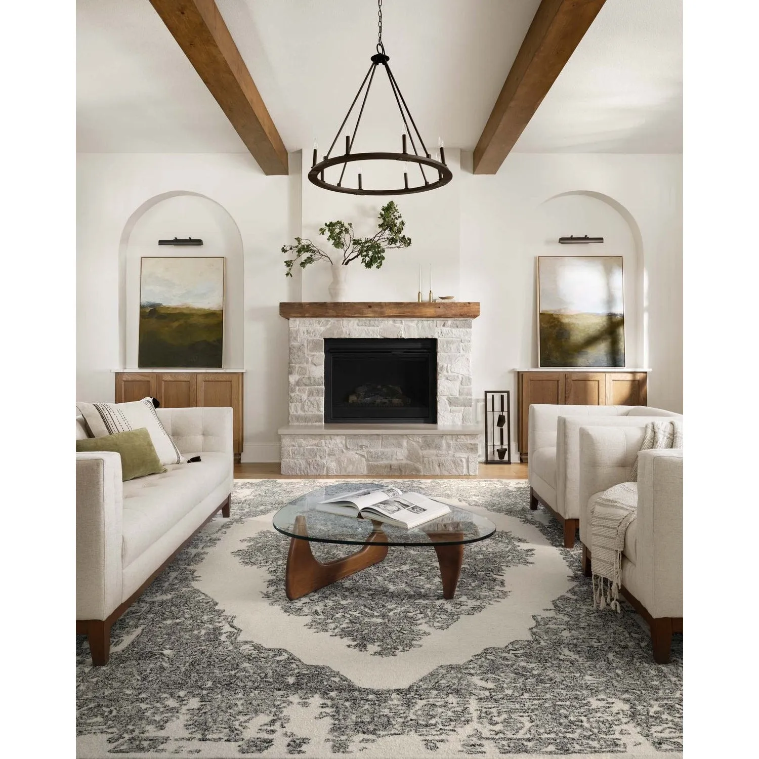 Magnolia Home Annie White/Black Rug