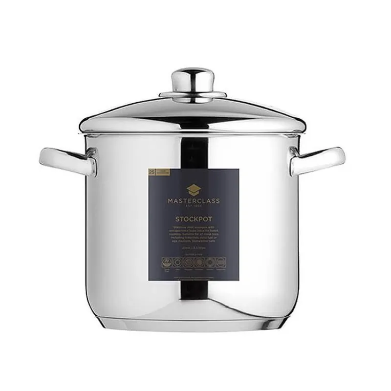 Master Class Stockpot 14 Litre Stainless Steel