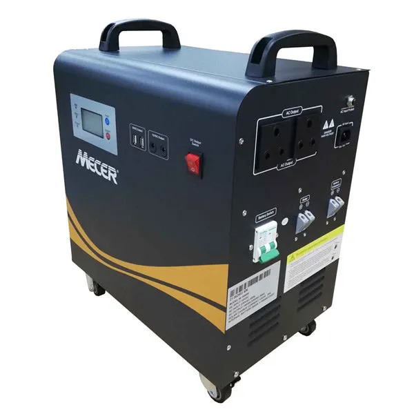 Mecer SOL-I-BB-M1 1KW 12V Pure Sine Wave 100Ah Battery Inverter Trolley