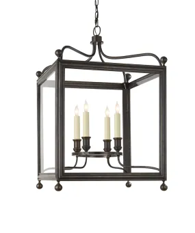 Medium Greggory Hanging Lantern, Bronze