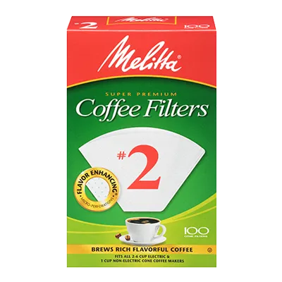 Melitta #2 Coffee Filters – 100 Count