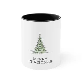 Merry Christmas Mug Accent Coffee Mug, 11oz