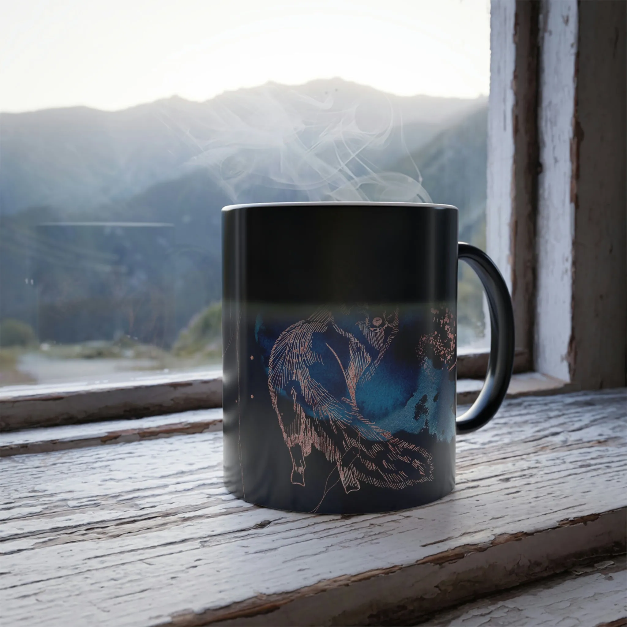 Midnight fox 11oz Color Morphing Mug