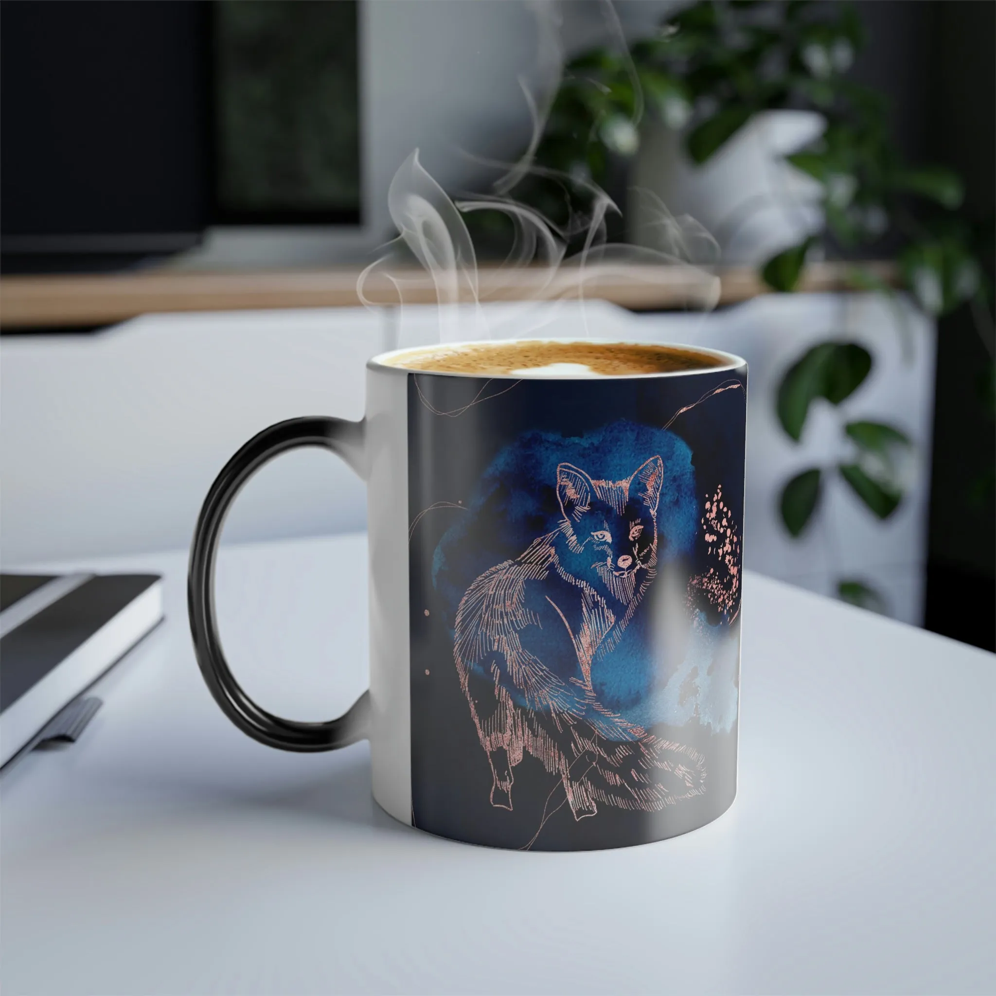 Midnight fox 11oz Color Morphing Mug