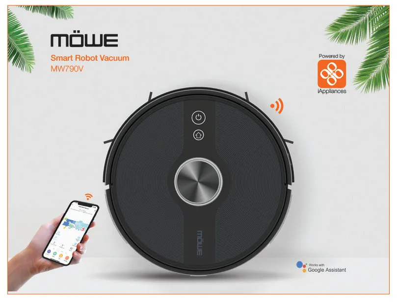 Mowe 3-in-1 Smart Robot Vacuum Cleaner