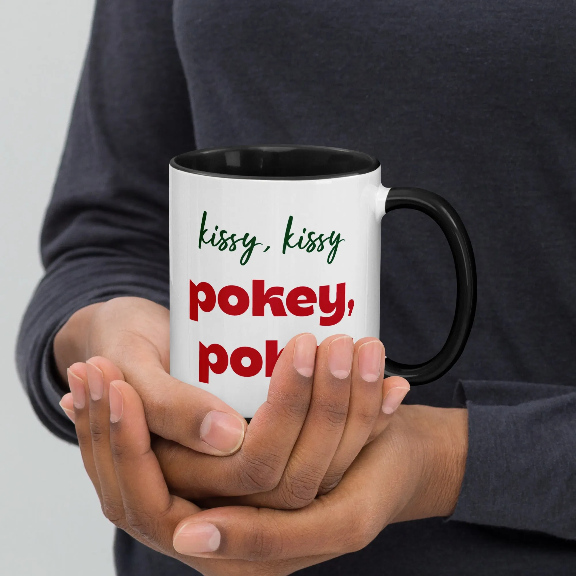 Mug with Color Inside: Kissy, Kissy - pokey, pokey