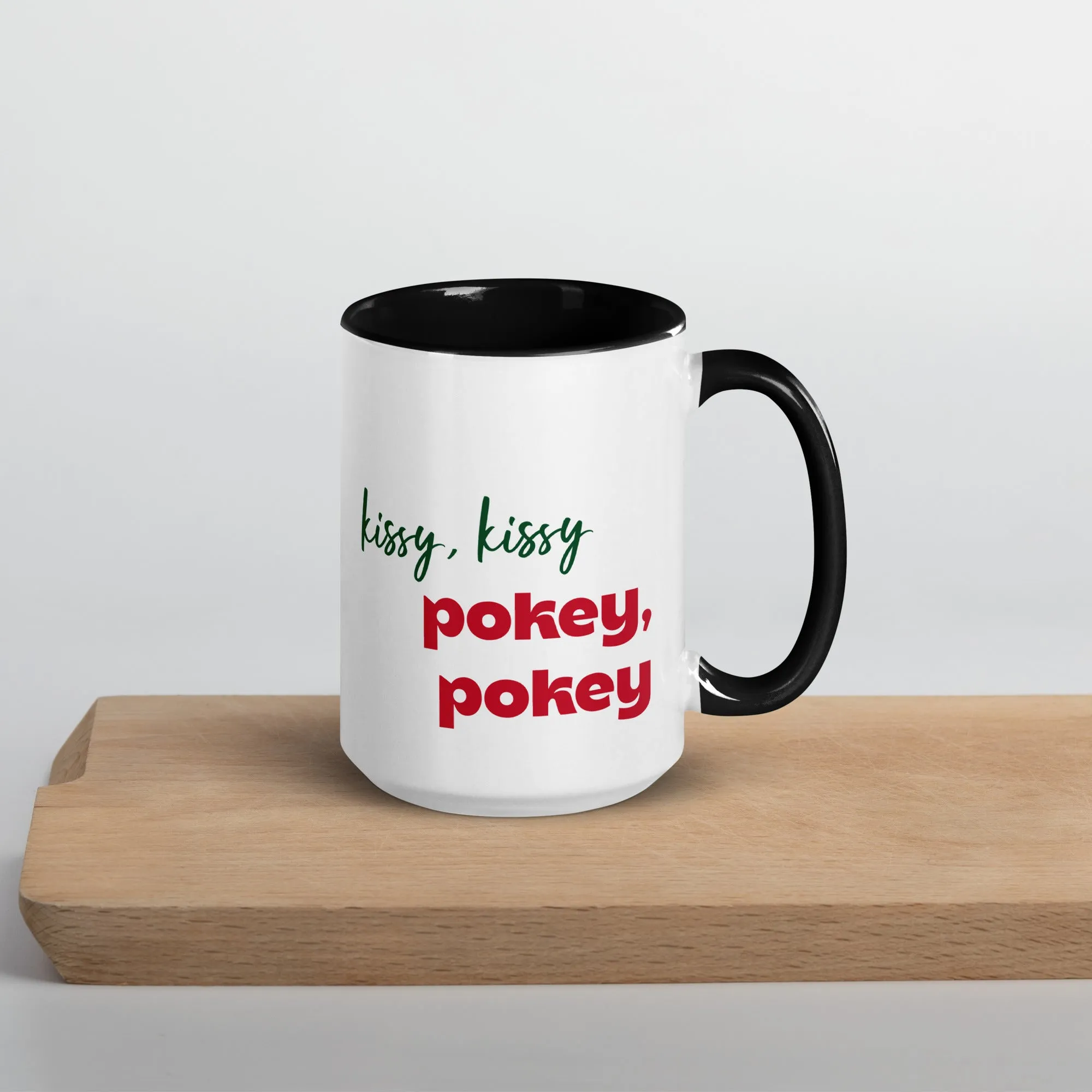 Mug with Color Inside: Kissy, Kissy - pokey, pokey