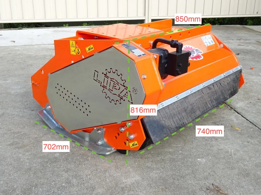 Mulcher head TLBE-70 for Mini Excavator 2-4 ton  35-45 LPM