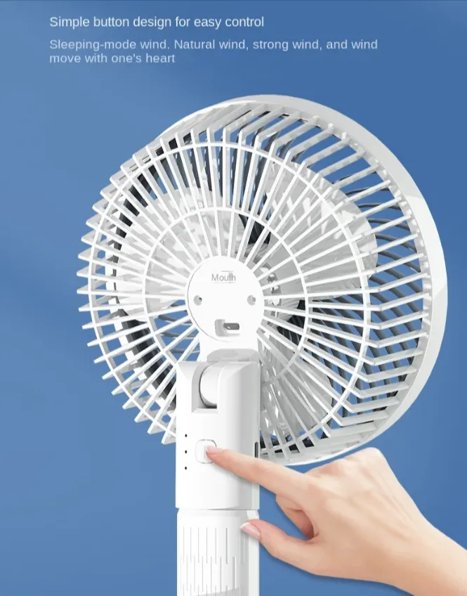 Multi-Functional 4-In-1 Rechargeable Portable Clip Fan Pm-037