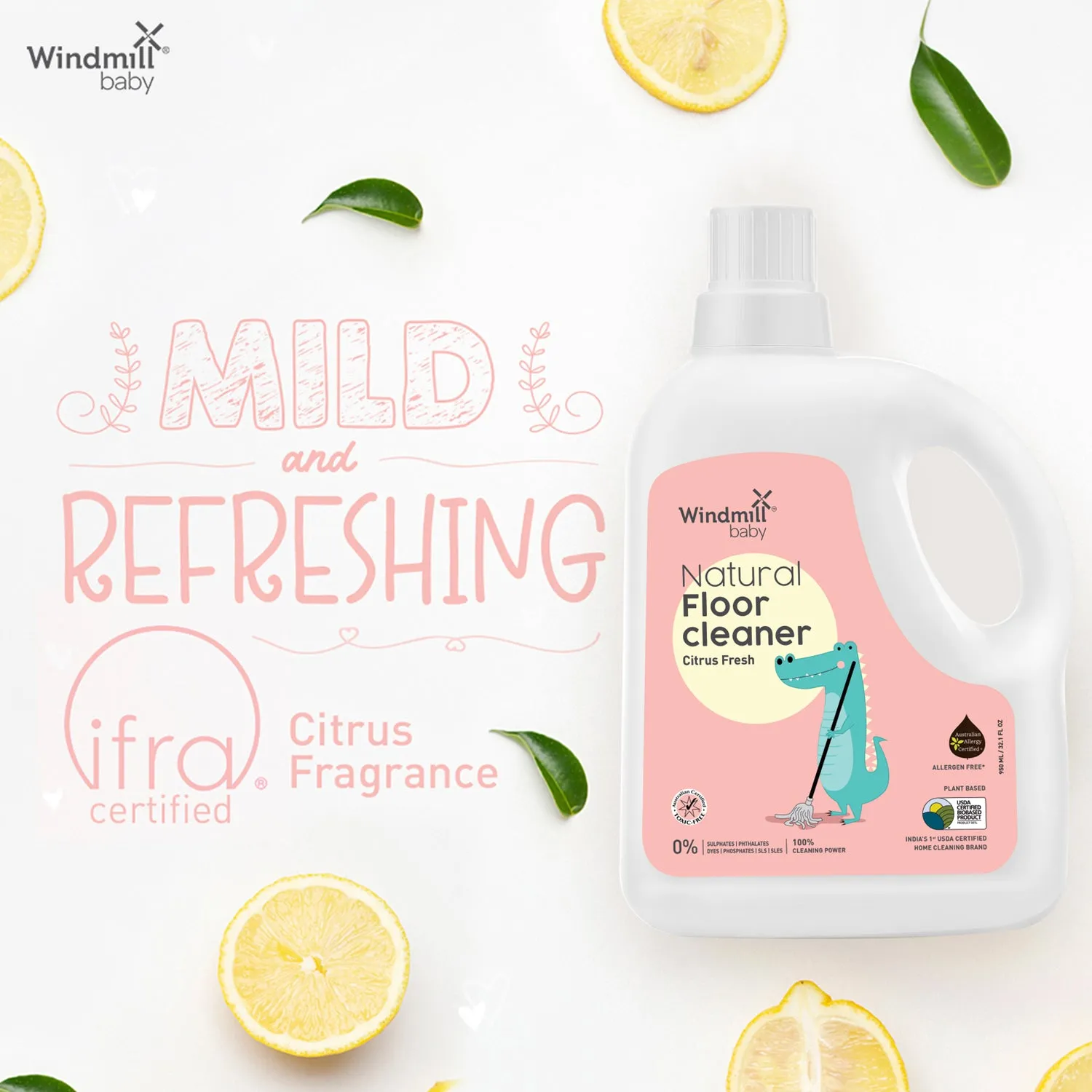 Natural Floor Cleaner Citrus Fresh Fragrance