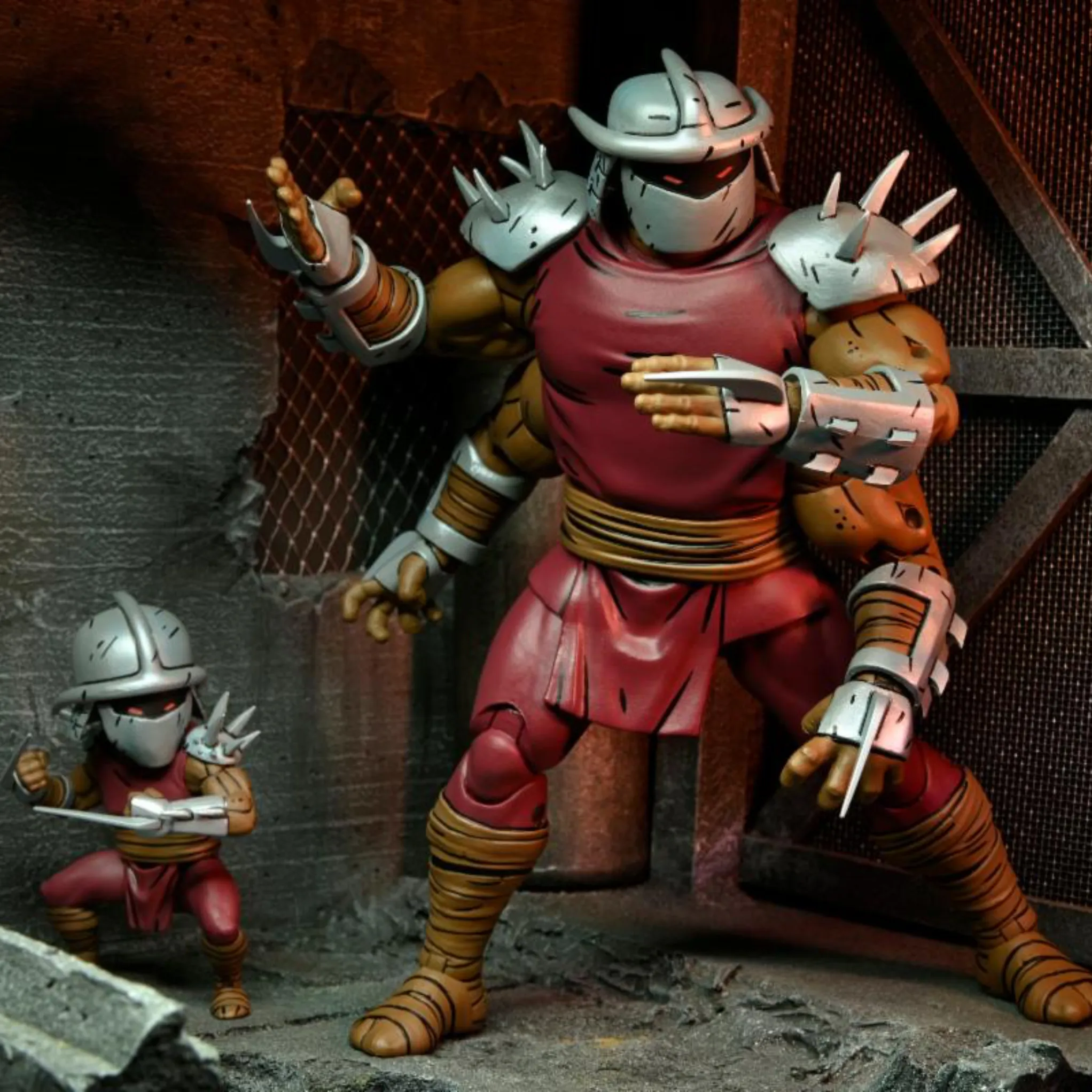 NECA Teenage Mutant Ninja Turtles Ultimate Deluxe Shredder Clone & Mini Shredder (Mirage Comics)