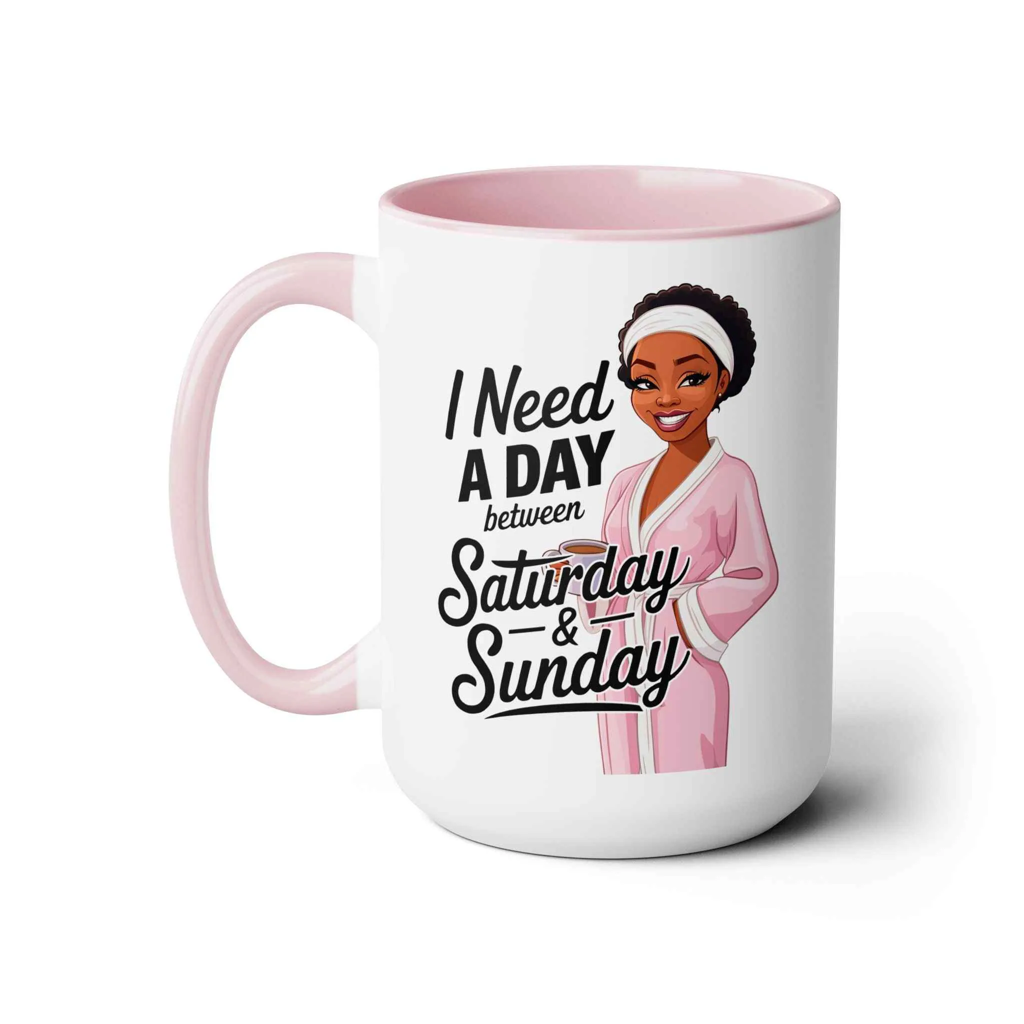 Need a Day Two-Tone Coffee Mug, 15oz