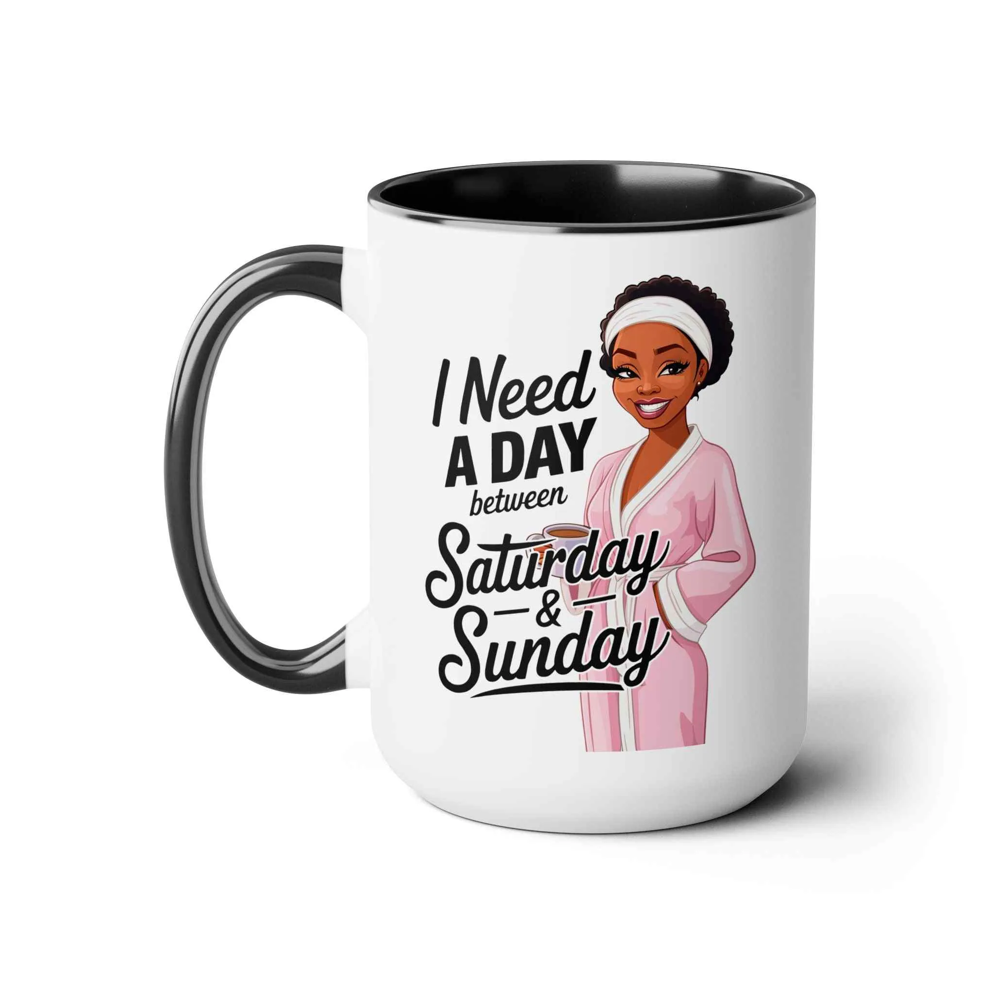 Need a Day Two-Tone Coffee Mug, 15oz