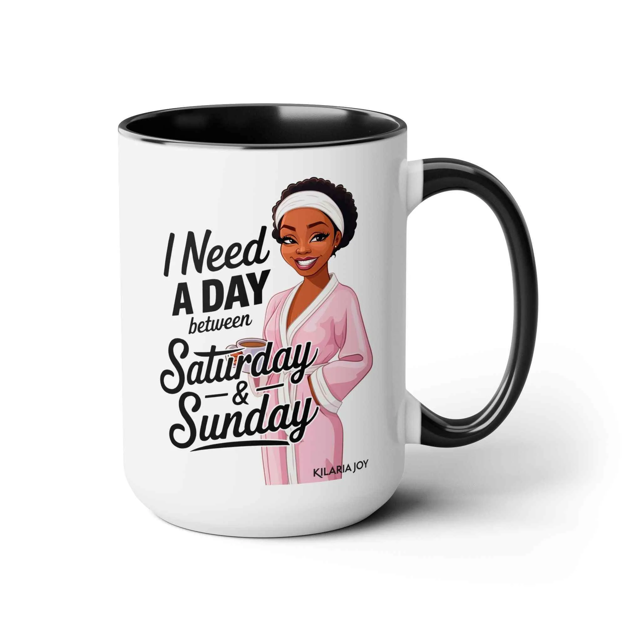 Need a Day Two-Tone Coffee Mug, 15oz