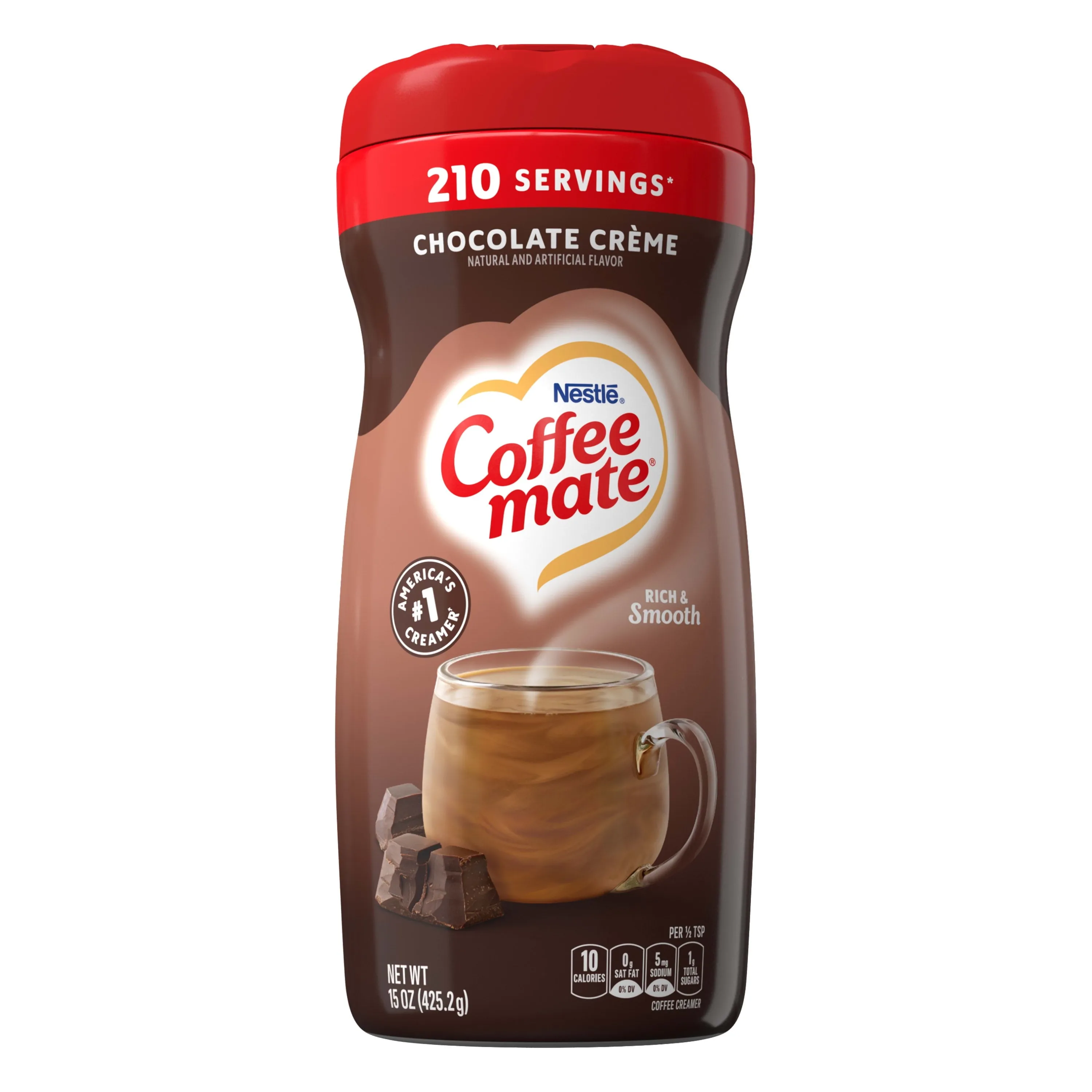 Nestle Coffee mate Chocolate Creme Powder Coffee Creamer, 15 oz