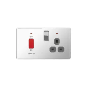 Nexus Npc70W-01 Polished Chrome Cooker Switch & Socket