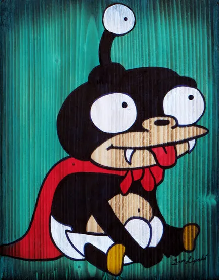 Nibbler Wood Artwork