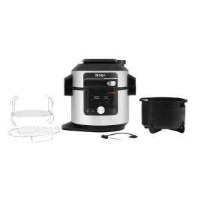 Ninja Foodi Max 7.5L 15-in-1 SmartLid Multi-Cooker - Silver & Black | OL750UK