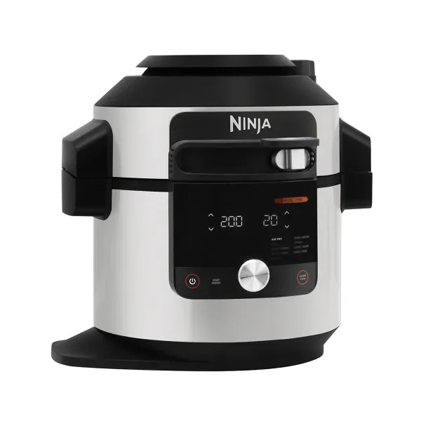 Ninja Foodi Max 7.5L 15-in-1 SmartLid Multi-Cooker - Silver & Black | OL750UK