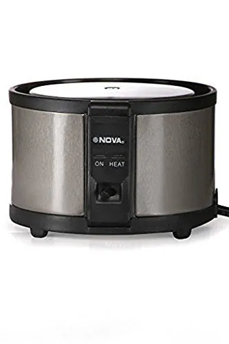 Nova NRC 974 450W 1.3-Litre Travel Cooker (Grey, Outer Lid, Stainless Steel)