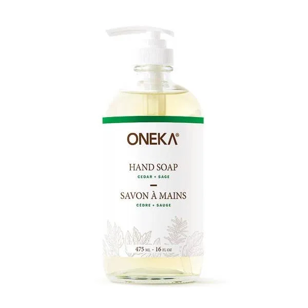 ONEKA Cedar and Sage Hand Soap 16 oz