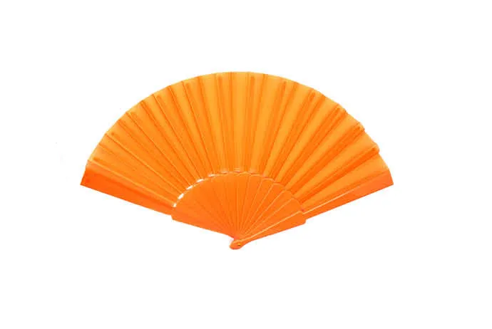 Orange Small Plastic Fan