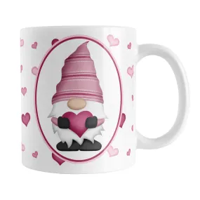 Pink Gnome Dainty Hearts Mug