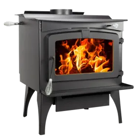 Pleasant Hearth WSL-2200-B 2,200 Sq. Ft. 70,000 BTU EPA Certified Wood Burning Stove with Blower Black New