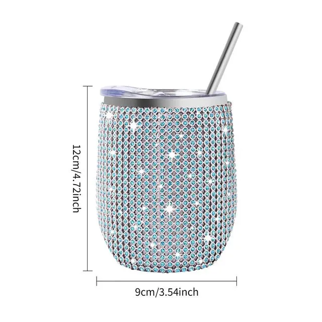 Pre Order:  Rhinestones Stainless Steel Cup