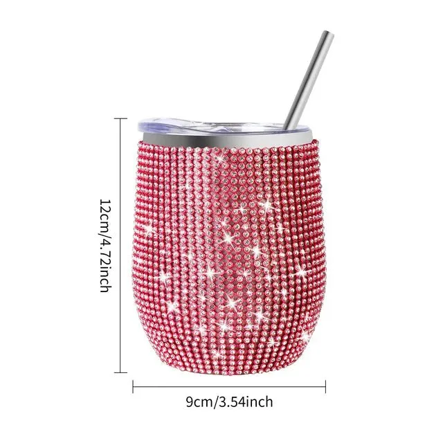 Pre Order:  Rhinestones Stainless Steel Cup