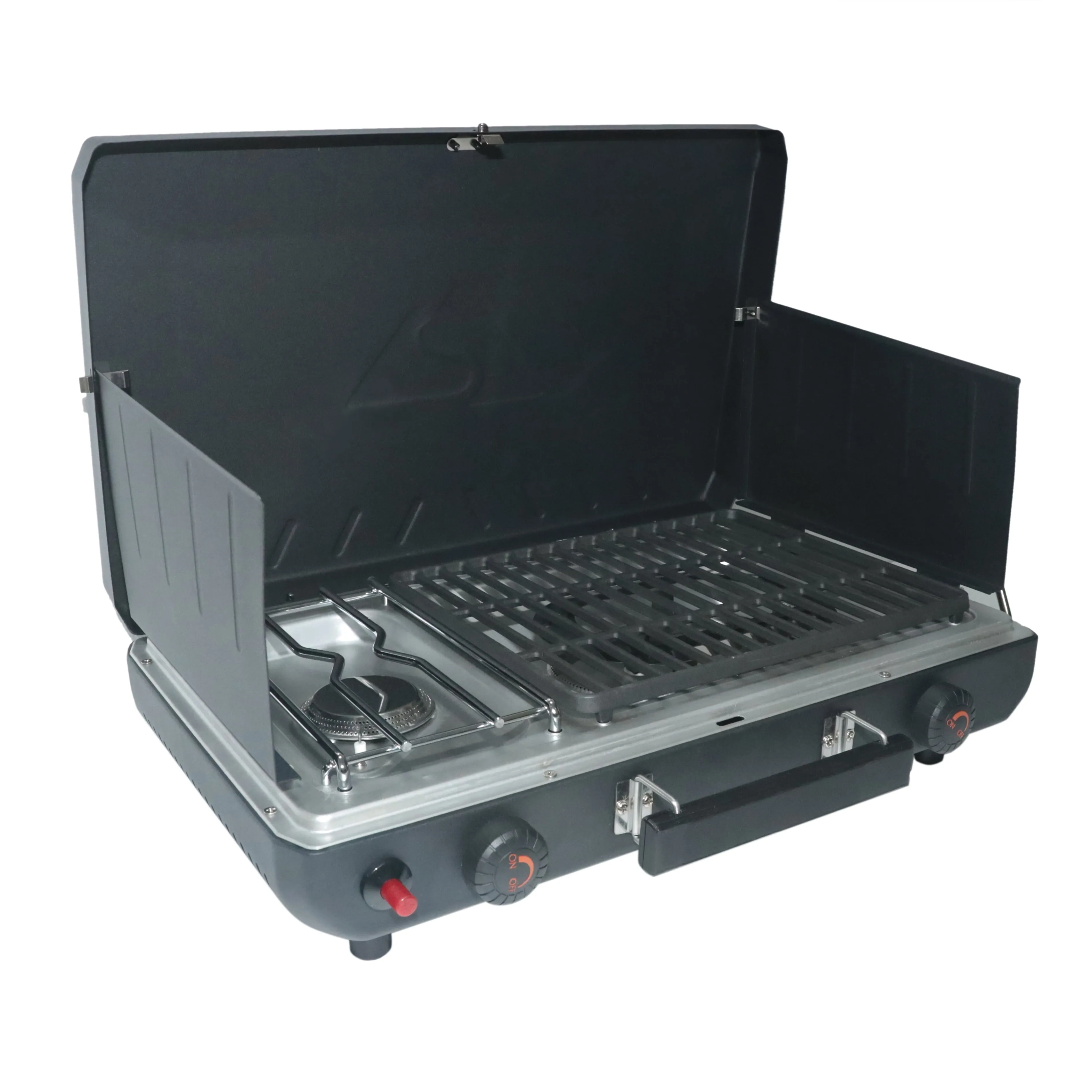 Propane 2-In-1 Portable 2 Burner Grill Camp Stove, Model GCT2220WB