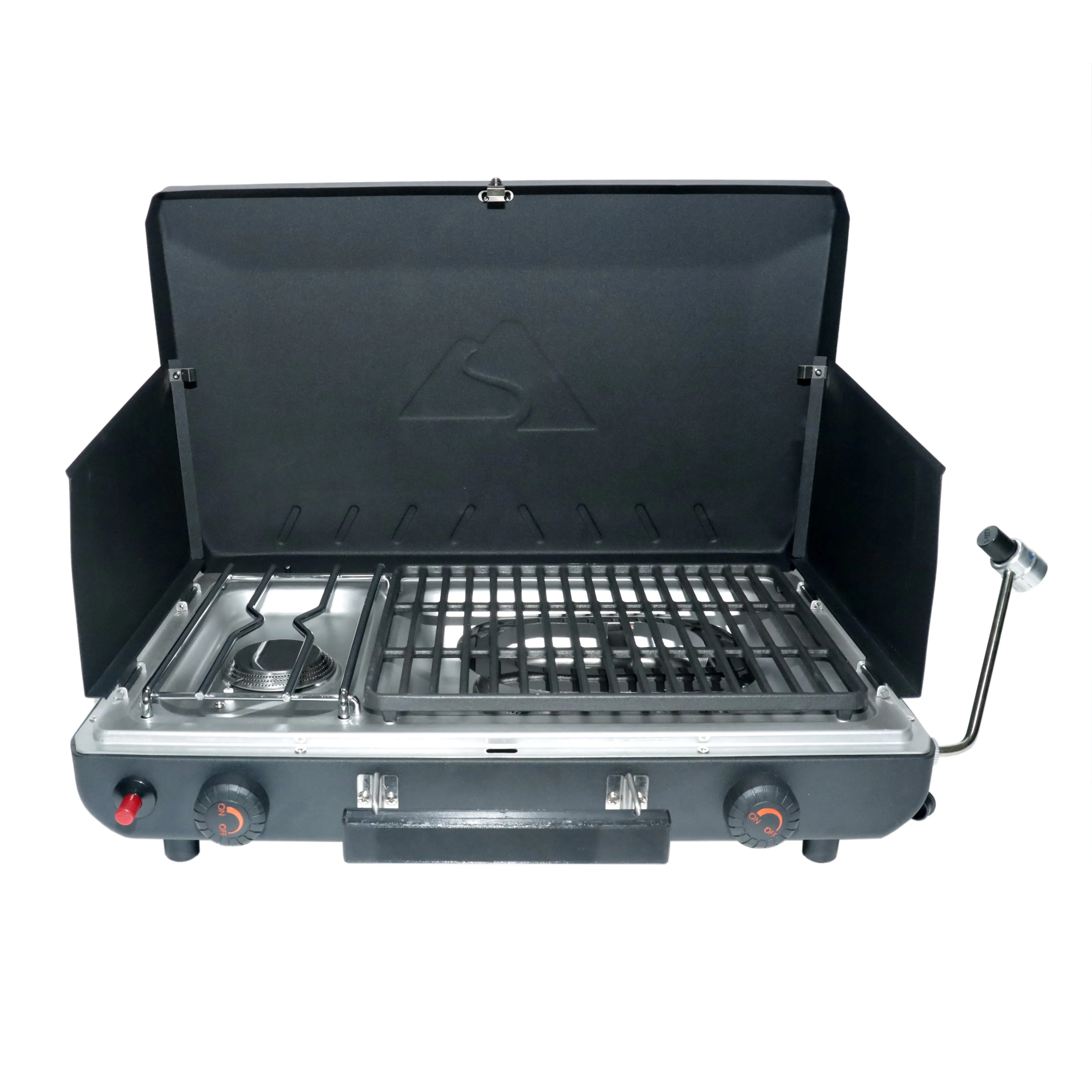 Propane 2-In-1 Portable 2 Burner Grill Camp Stove, Model GCT2220WB