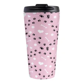 Puppy Run Pink Dog Travel Mug