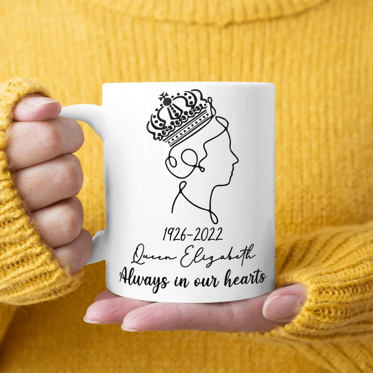 Queen Elizabeth Ii, Always In Our Hearts, Memory About Queen Elizabeth Ii Mug