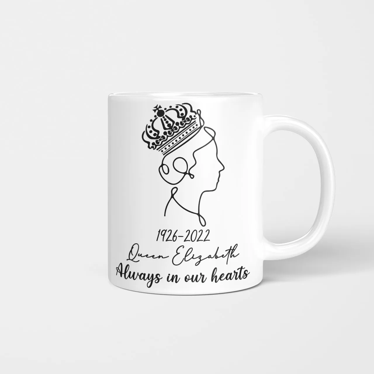 Queen Elizabeth Ii, Always In Our Hearts, Memory About Queen Elizabeth Ii Mug