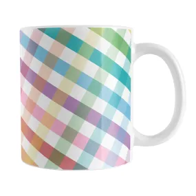 Rainbow Gingham Mug