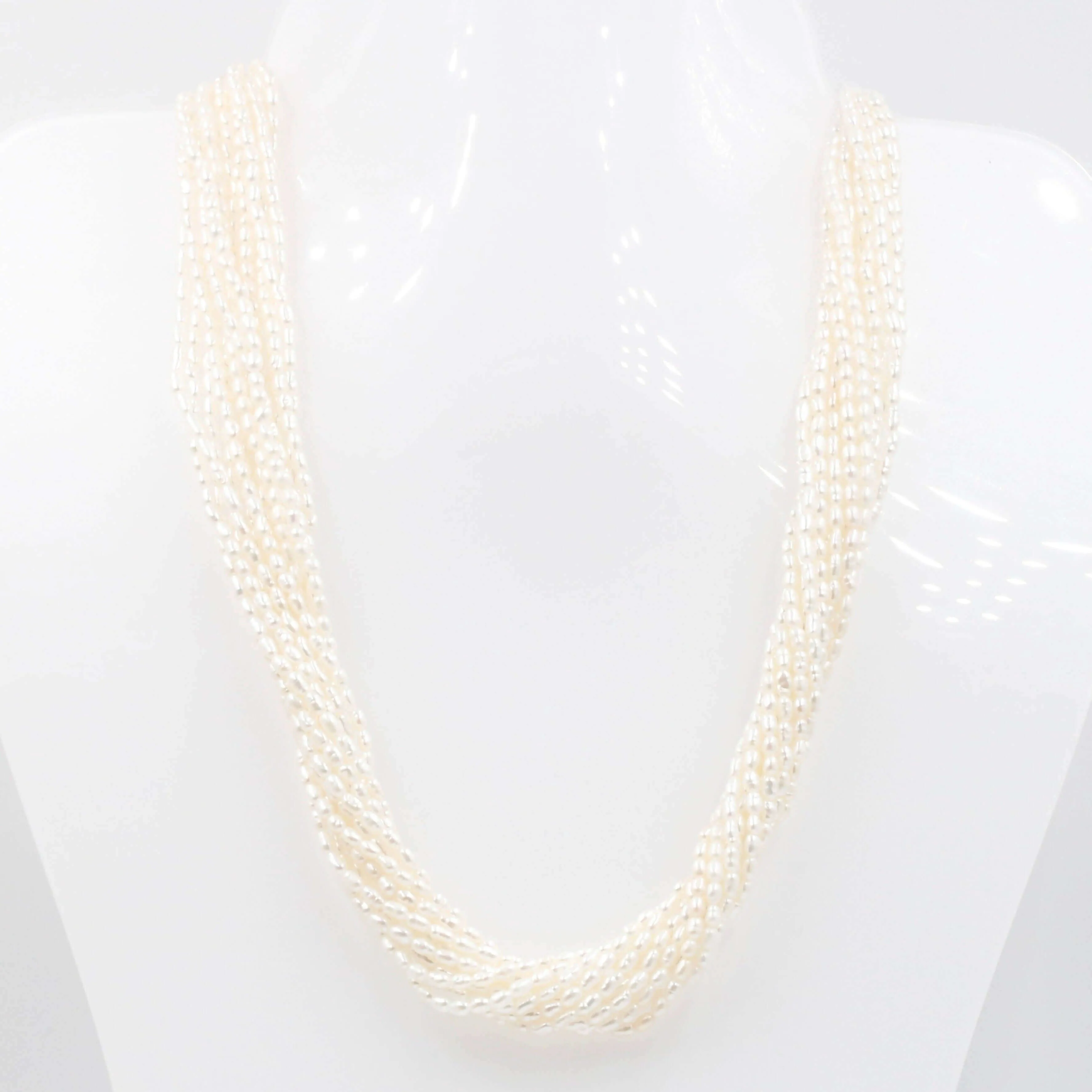 Rice Pearl Unfinished Strand Beaded Strand Fresh Water Pearl Strand Rice Pearl Gemstone Strand SKU: 6143089