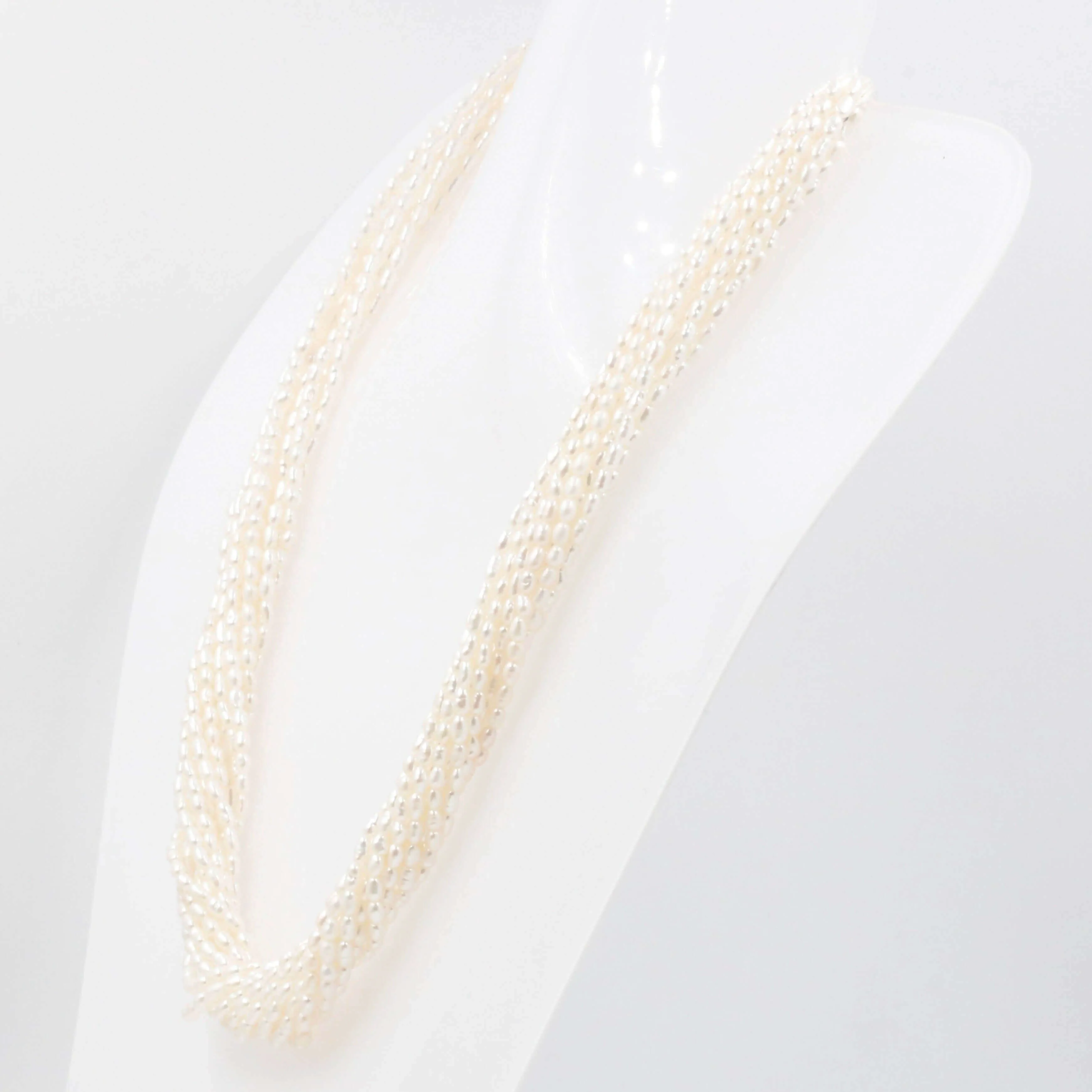 Rice Pearl Unfinished Strand Beaded Strand Fresh Water Pearl Strand Rice Pearl Gemstone Strand SKU: 6143089