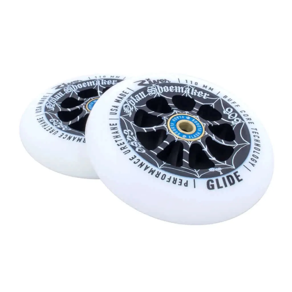 River Wheel Co – “Cali” Glides Nolan Shoemaker Signature White on Black