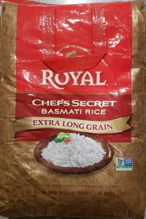 Royal Chef's Secret Basmati Rice 10 LB