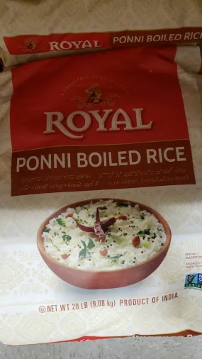 Royal Ponni Boiled Rice 20LB