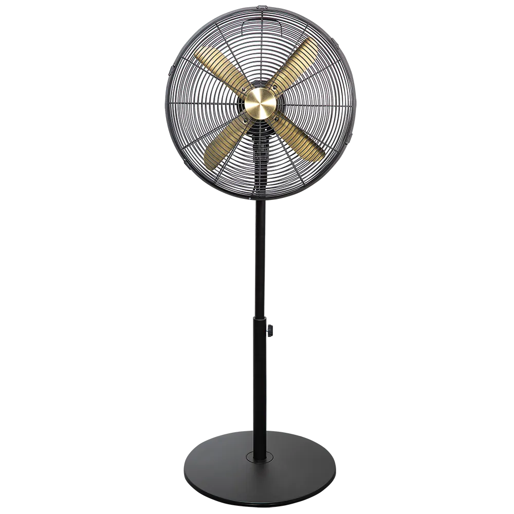 Russell Hobbs RHMPF1601BG 16” Metal Pedestal Fan in Brushed Gold & Black