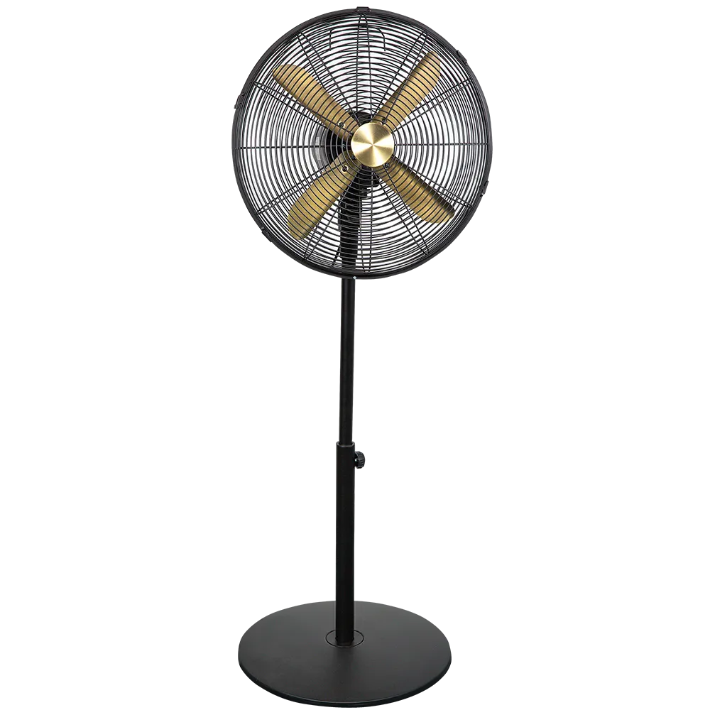 Russell Hobbs RHMPF1601BG 16” Metal Pedestal Fan in Brushed Gold & Black