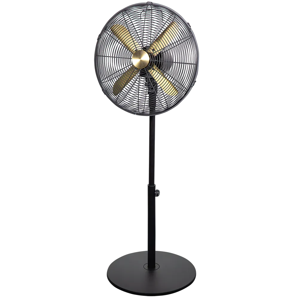 Russell Hobbs RHMPF1601BG 16” Metal Pedestal Fan in Brushed Gold & Black